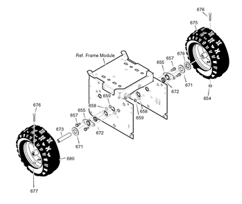 Wheels Diagram and Parts List for 1695507-18-2856-29 2008 Briggs and Stratton Snow Blower